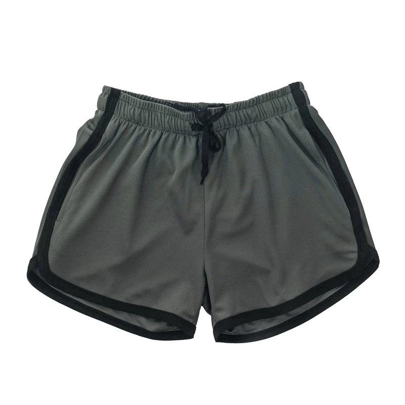Summer Men's Quick Dry Sport Shorts - Fashion Solid Color, Slim Fit with Elastic Waistband