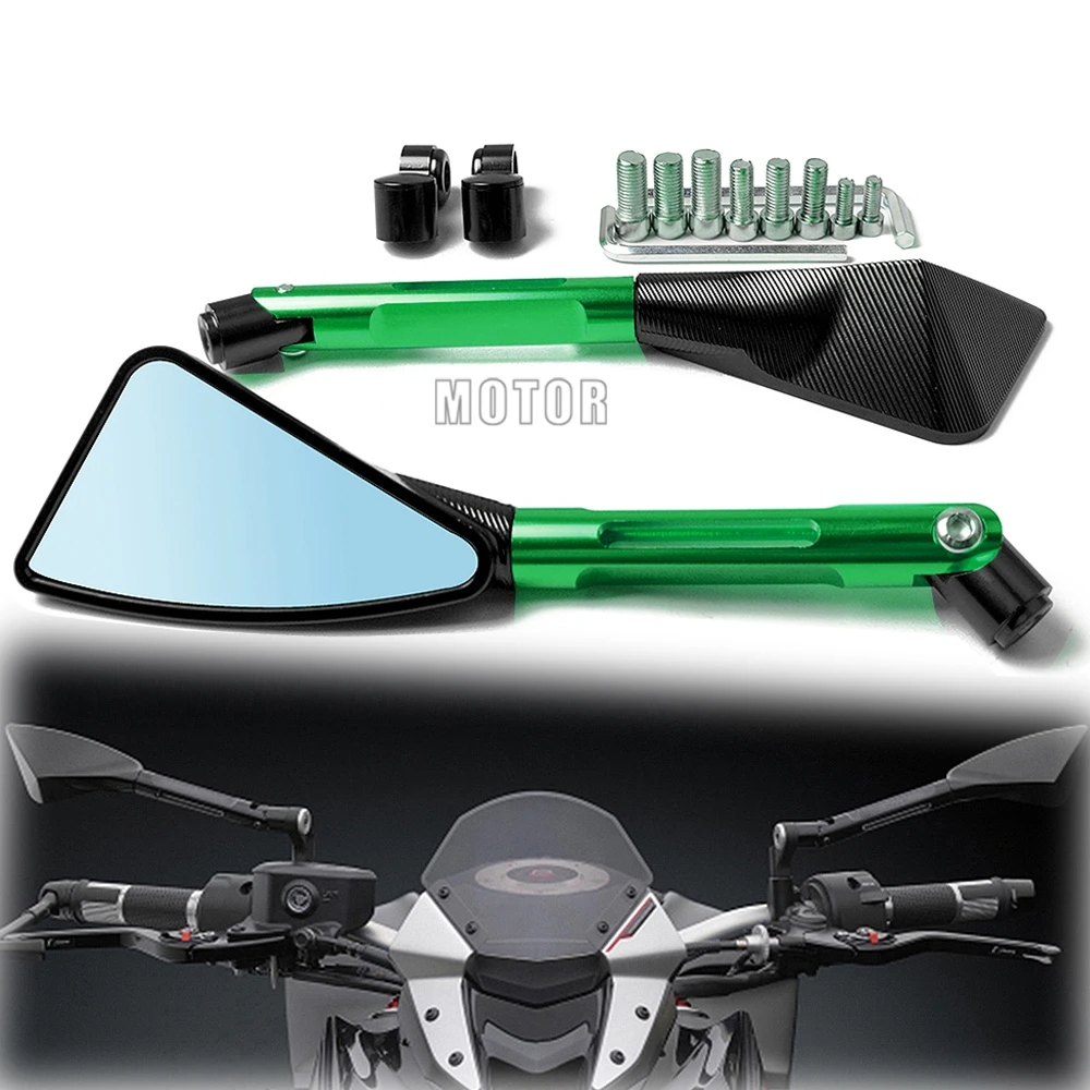 Алюминиевые зеркала заднего вида с ЧПУ для Kawasaki Z900 Z900RS Z800 Z1000 Versys 650 1000 300X ER6N