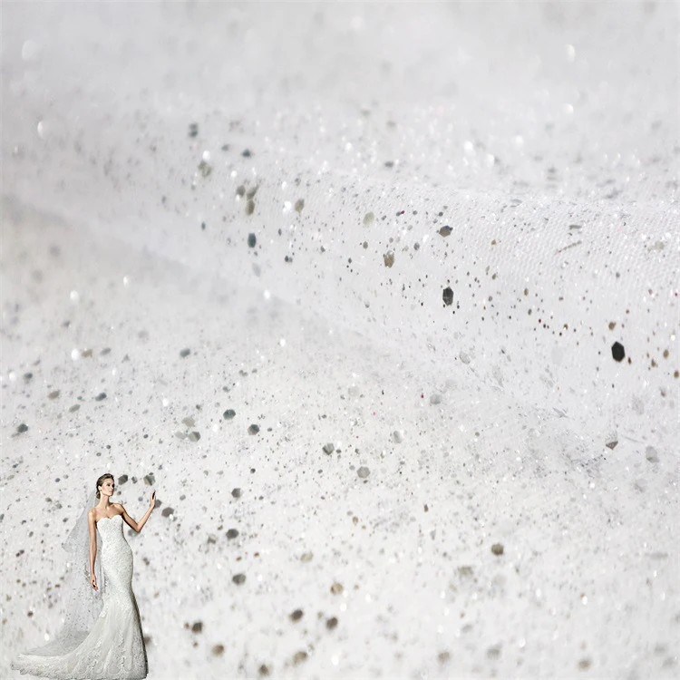 150 см x 200 см блестящая марлевая мягкая ткань с блестками для красивых банкетов, вечерние, свадебные, сценические платья, ткань для декорирования платья