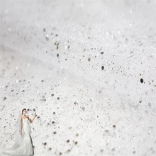 150 см x 200 см блестящая марлевая мягкая ткань с блестками для красивых банкетов, вечерние, свадебные, сценические платья, ткань для декорирования платья