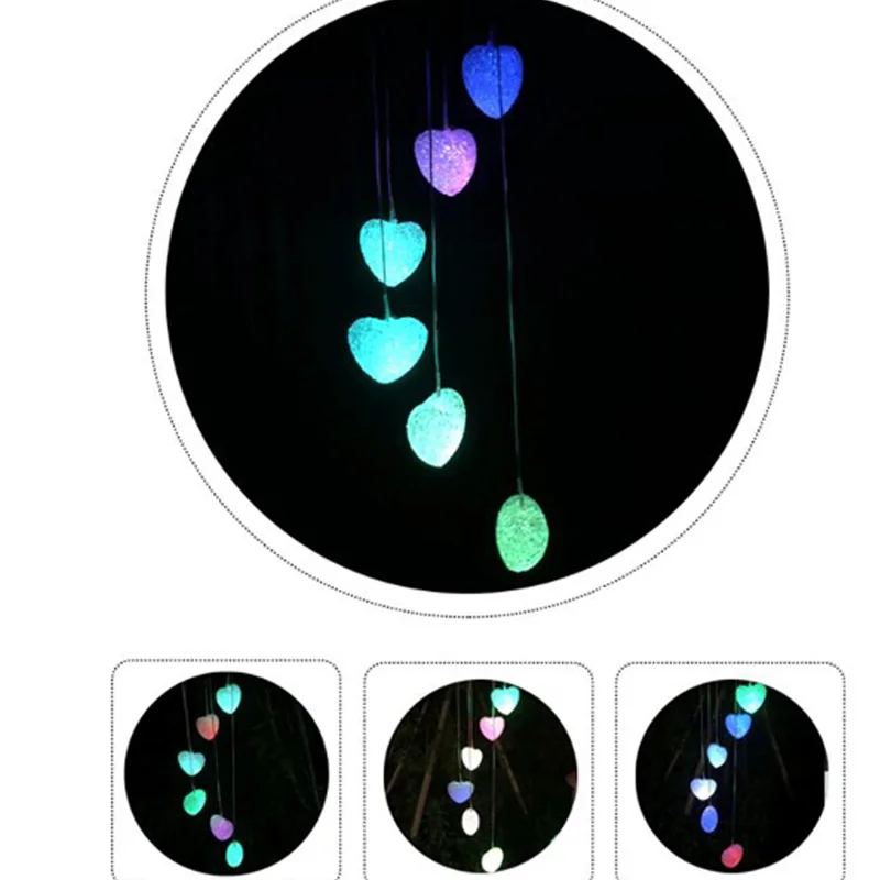 Освещение украшение подарок наружная гирлянда на солнечной батарее огни для украшения сада шарики-частицы ветер светильник с музыкой красочные градиеновые лампы