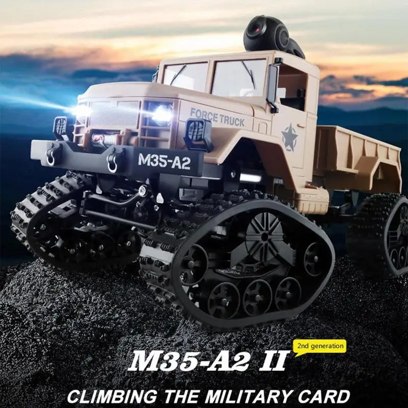 

Newest WIFI FPV Electric RC Truck 2.4G 4WD Climbing 3KG Load Truck Remote Control Military Truck with WIFI camera With LED Light