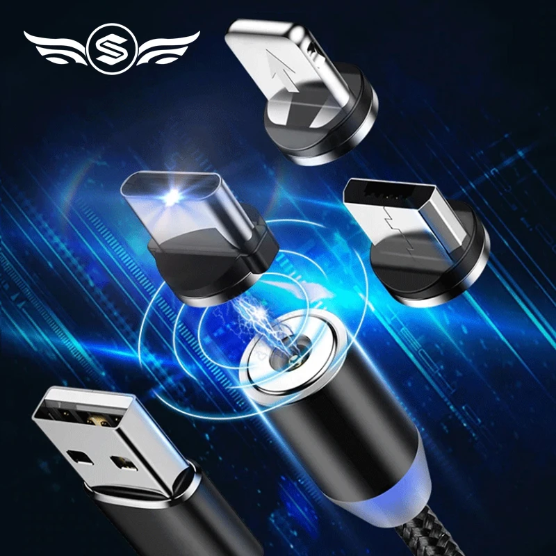 

Hot Magnetic USB Cable Fast Charging USB Type C Cable Magnet Charger Data Charge Micro USB Cable Mobile Phone Cable USB Cord