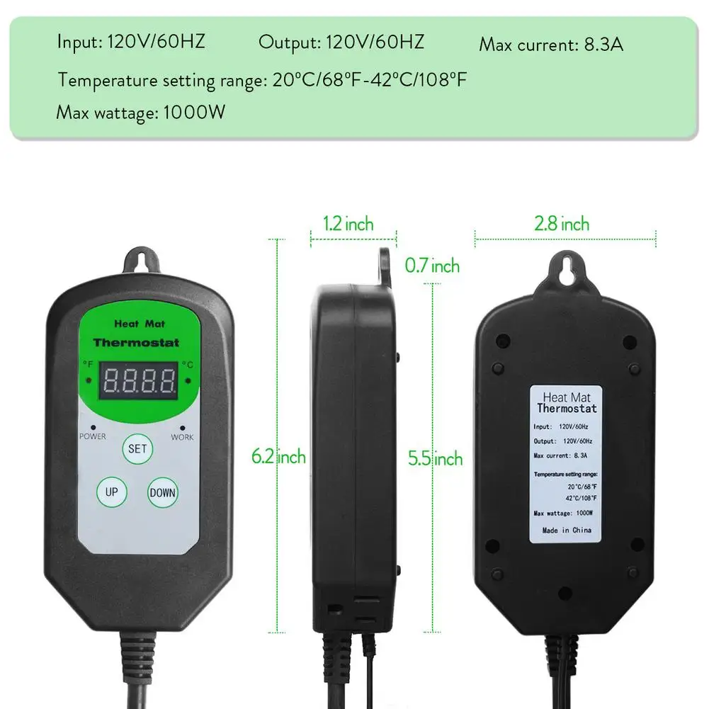 Thermostat Controller Digital Heating Mat Thermostat For Reptile Mater Tools