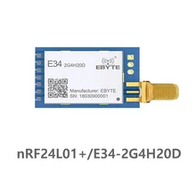 E34-2G4H20D частота скачка UART nRF24L01P 2,4 ГГц 100 мВт SMA антенна IoT uhf беспроводной приемопередатчик nRF24L01+ PA 2,4g rf модуль
