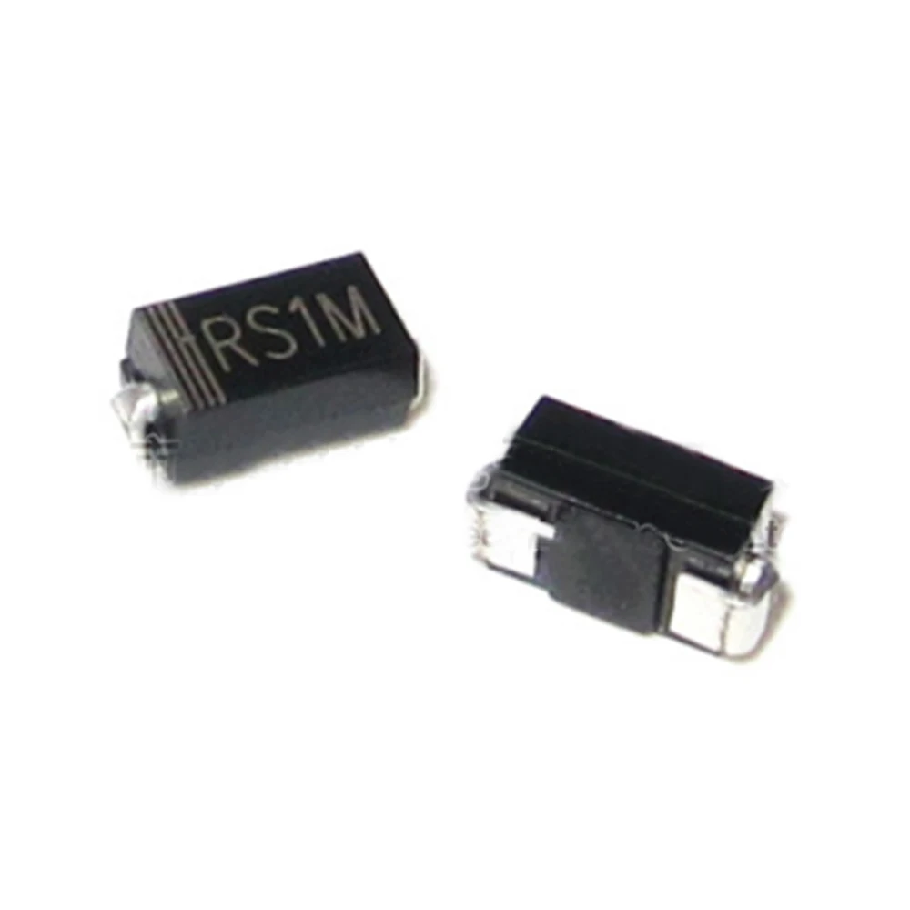 

100pcs RS1M DO-214AC SMA FAST RECOVERY RECTIFIER FR107 SMD