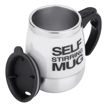 

450ml Stainless Steel Self Stirring Mug Auto Mixing Drink Tea Coffee Cup Home Automatic Electric Coffee Cups