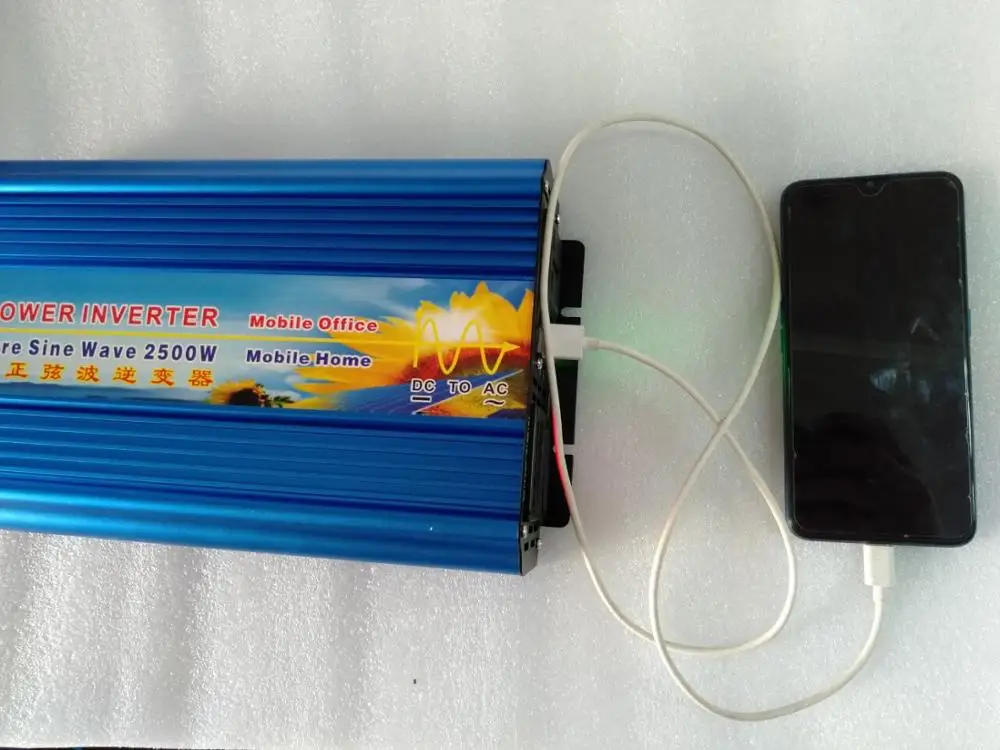 Непрерывный 2500 Вт немодулированный синусоидальный солнечный инвертор