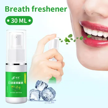 

30g Mint Bad Odor Halitosis Treatment Spray Clean Mouth Oral Care Spray Oral Hygiene Teeth Whitening Breath Freshener Oral Spray