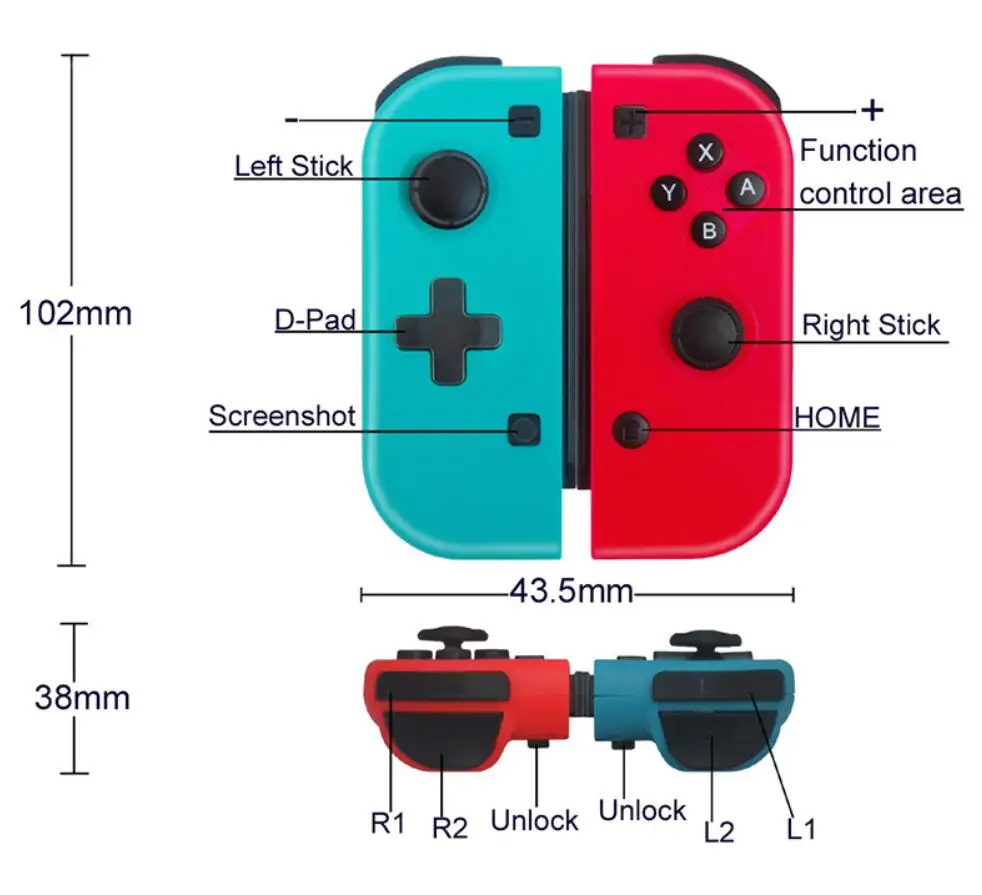 Joy-Con геймпад Bluetooth беспроводной игровой контроллер для nintendo Switch ручной NS Переключатель джойстик n-переключатель геймпады