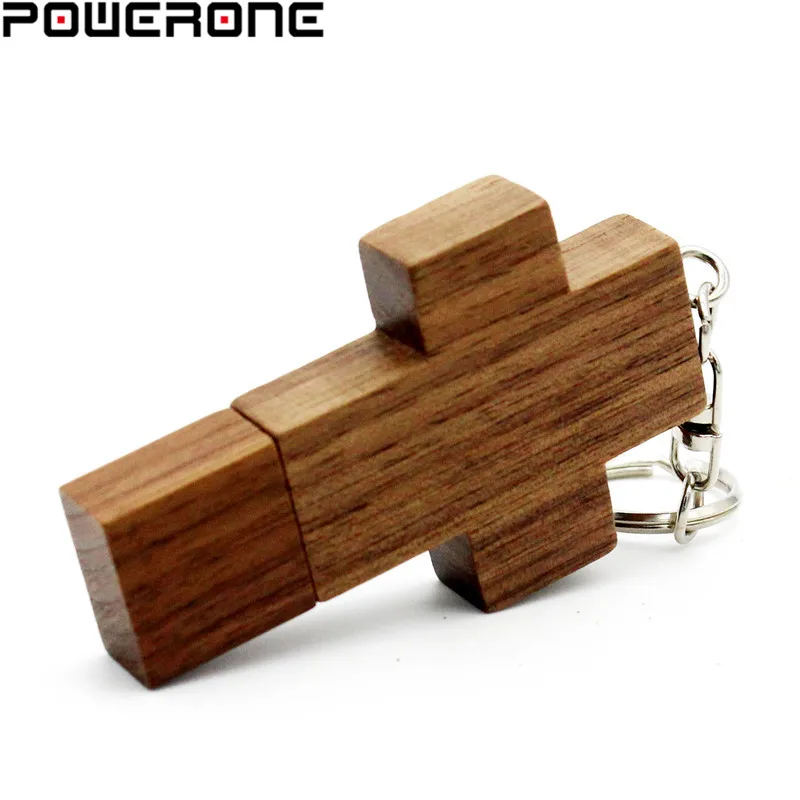 POWERONE (Бесплатный Пользовательский логотип) usb накопитель в виде деревянного