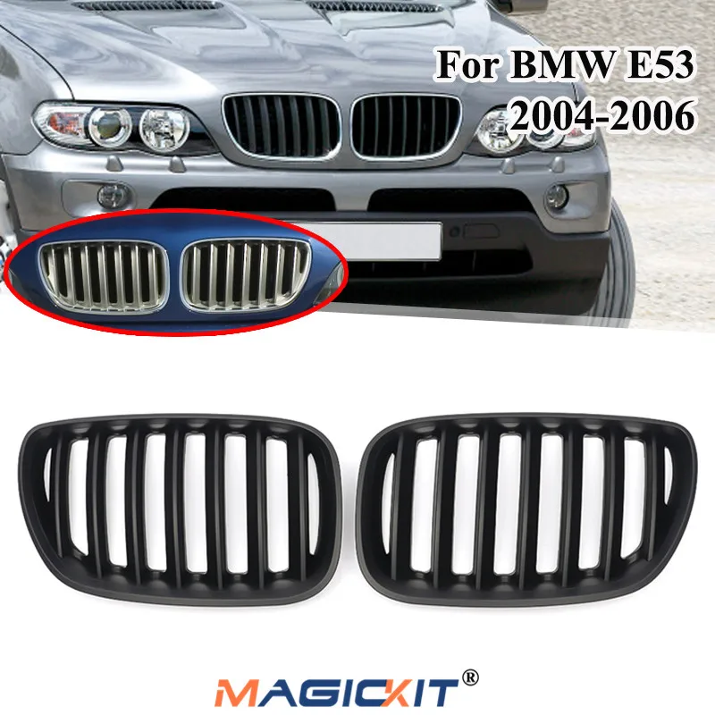 Решетки MagicKit для переднего бампера BMW X5 E53 2004 2006|Гоночные решетки| |