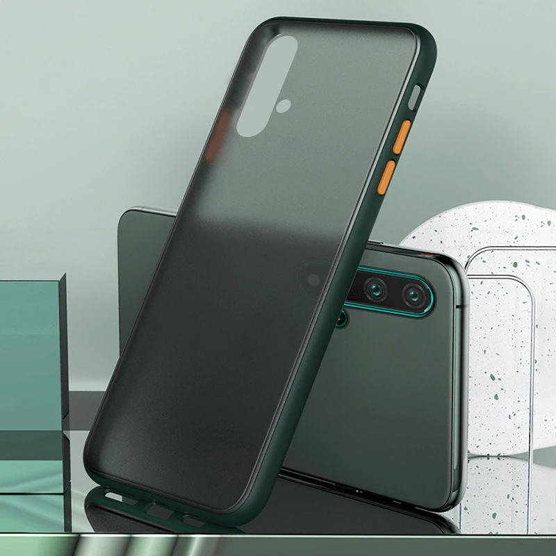 Матовый Прозрачный чехол для телефона Huawei Nova 5 T Honor 20 S Honor20 Lite силиконовый с