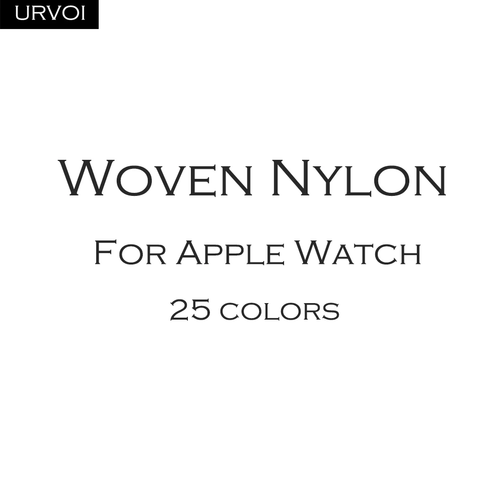 URVOI ремешок для Apple Watch Series 5 4 3 2 1 лямка из нейлоновой ткани NATO наручные часы iwatch
