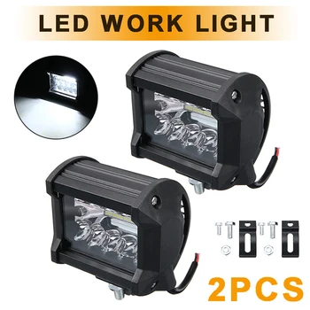 

2pcs 4 inch 60W LED Bar LED Work Light Bar for Offroad Boat Tractor Truck 4x4 SUV Fog Light 12V 24V Headlight 6500K 6600Lm