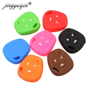 Keyforkess custodia portachiavi in gomma siliconica per Lada Largus 4X4 Kalina Granta Priora custodia protettiva in Gel di silice morbido