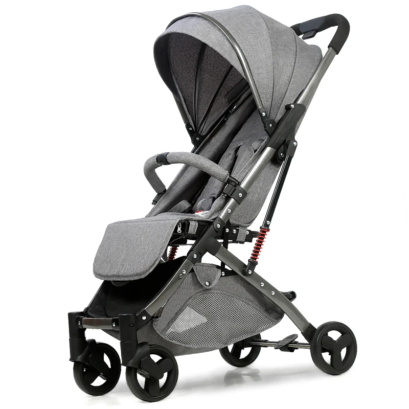 Fashion dark gray 5,8 Кг красивый пейзаж для детей легкая коляска детская коляска s Складная портативная четырехколесная тележка детская коляска розовая коляска - Цвет: Fashion dark gray