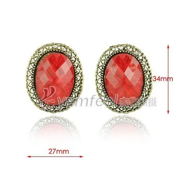 

100 yuan jewelry mixed batch of Europe and the United States act the role ofing is tasted oval gemstone stud earrings