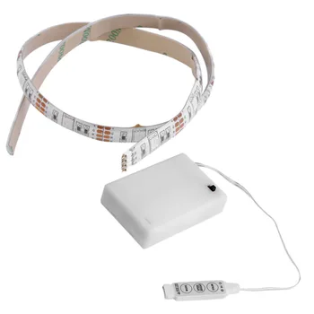 

Waterproof 4.5V Battery Operated 50CM RGB LED Strip Light Craft Hobby Light Hot Selling with Battery Box