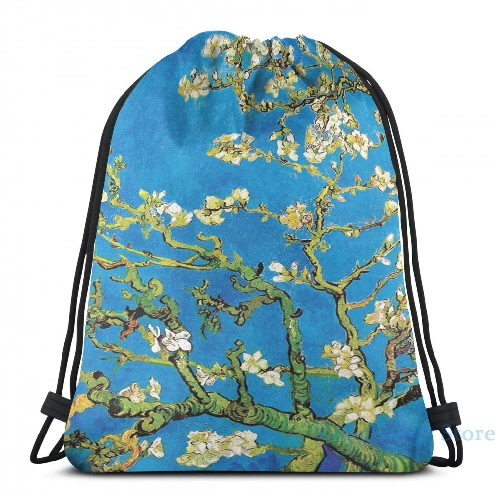 Minimalist Backpack. Vincent van Gogh, Almond Blossom - Fashion Art