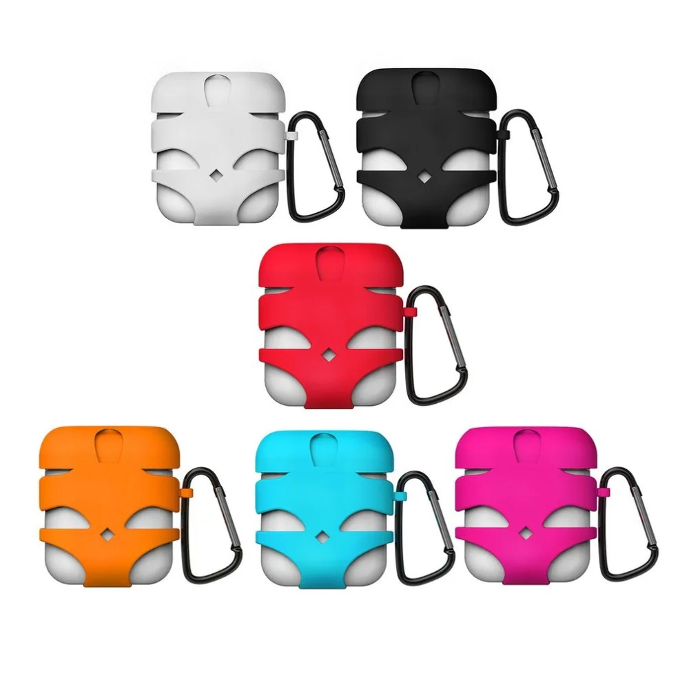 Силиконовый чехол для наушников для iphone airpods, беспроводная bluetooth-гарнитура, защитный рукав, ударопрочный ящик для хранения, чехол для наушников