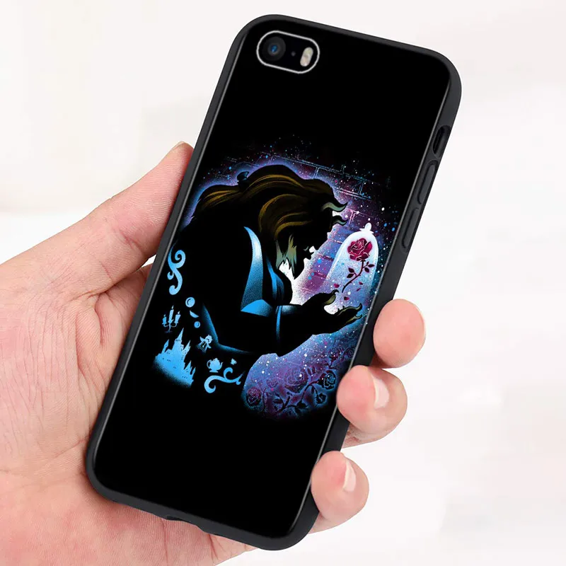case iphone 13 pro max Disney Cartoon Princess Silicone Black Cover For Apple iPhone 13 12 Mini 11 Pro XS MAX XR X 8 7 6S 6 Plus SE Phone Case case iphone 13 pro max