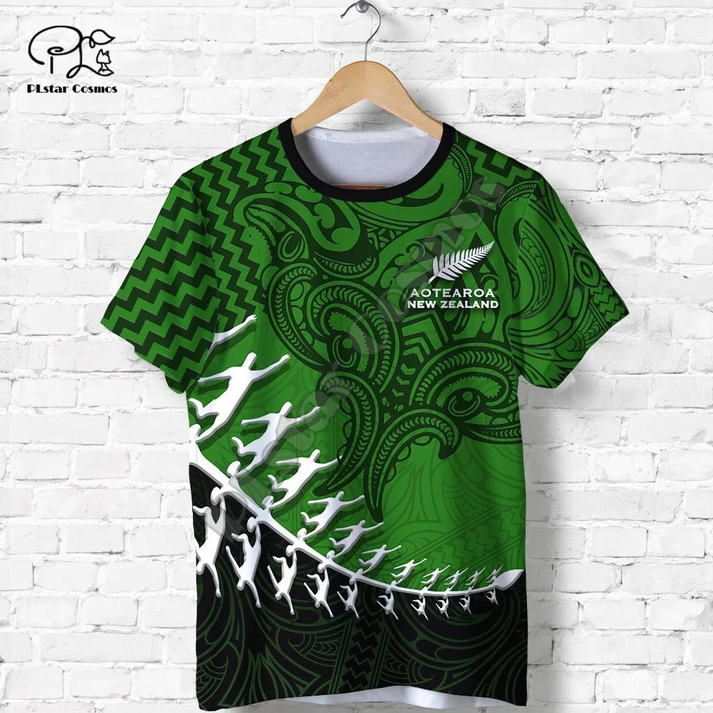 

PLstar Cosmos New Zealand Country Flag Maori Aotearoa Tribe 3DPrint Streetwear Summer Casual Funny Tee Short Sleeve T-Shirts A6