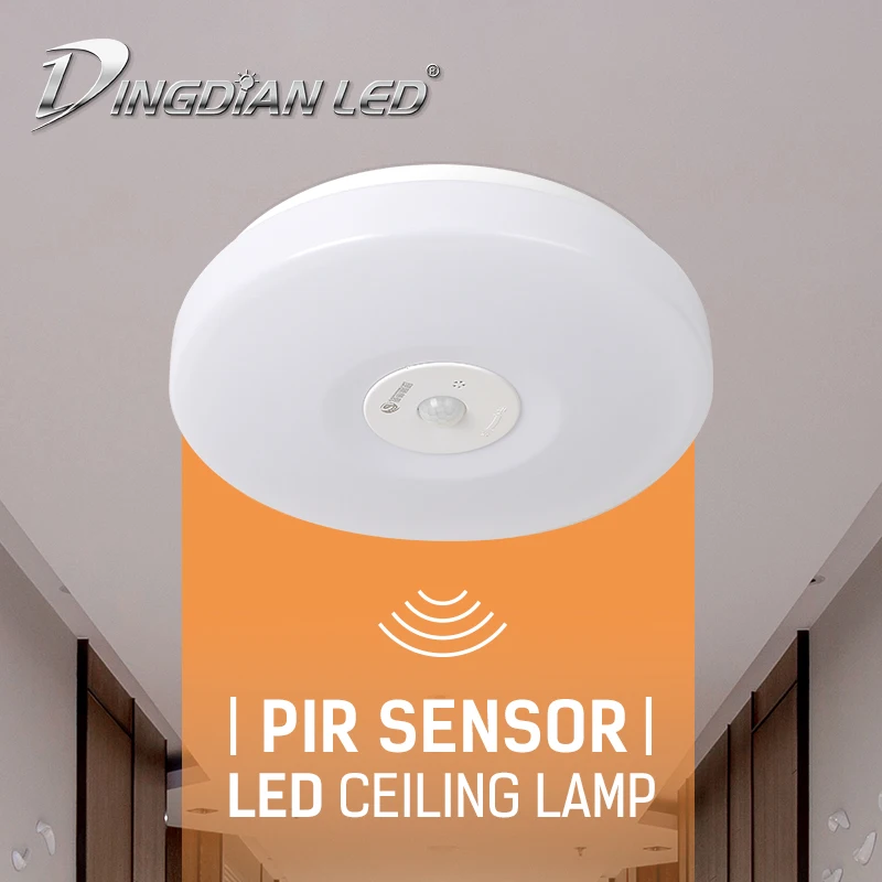 

AC220V LED Smart Ceiling Light ,12W/18W PIR Motion Sensor and Easy to Install, Daylight Indoor Bedroom Corridor Ceiling Lamp