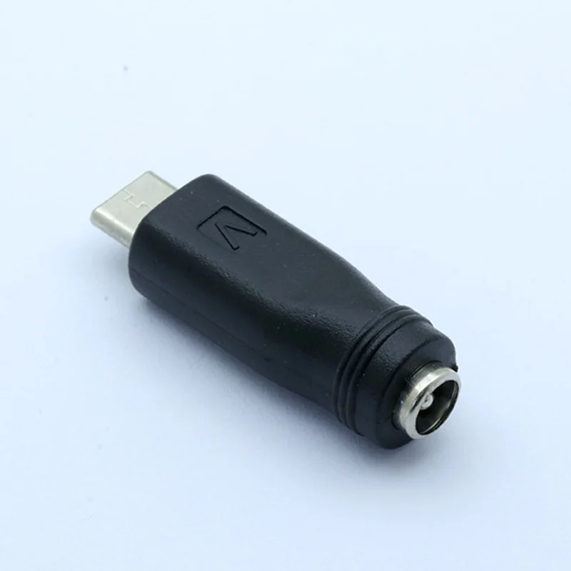 100 шт/партия 5,5x2,1 мм женский разъем к USB type-C 3,1 прямой штекер 5521 DC разъем адаптера питания оптом