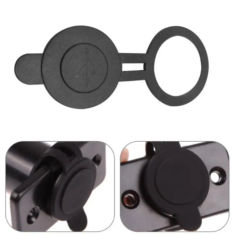 

30mm Dia Round Waterproof Dust Proof Cover for Dual USB Car Truck Motorcycle Charger Adapter Replacement For Old USB Covers