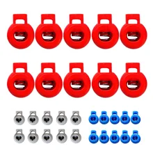 10 шт. Пружинные пластиковые круглые тумблеры фиксаторы эластичный шнур концевые пряжки-различные цвета