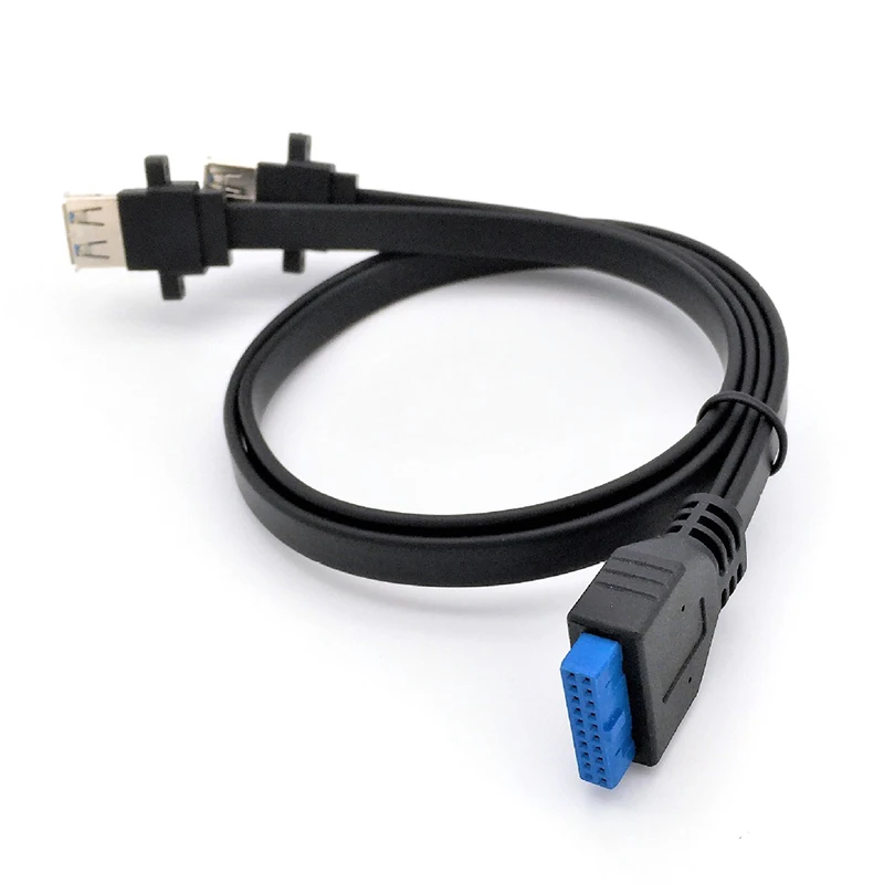 Два порта USB 3,0 мама монтажная панель к материнской плате 20Pin Кабель питания Шнур JHP-лучший