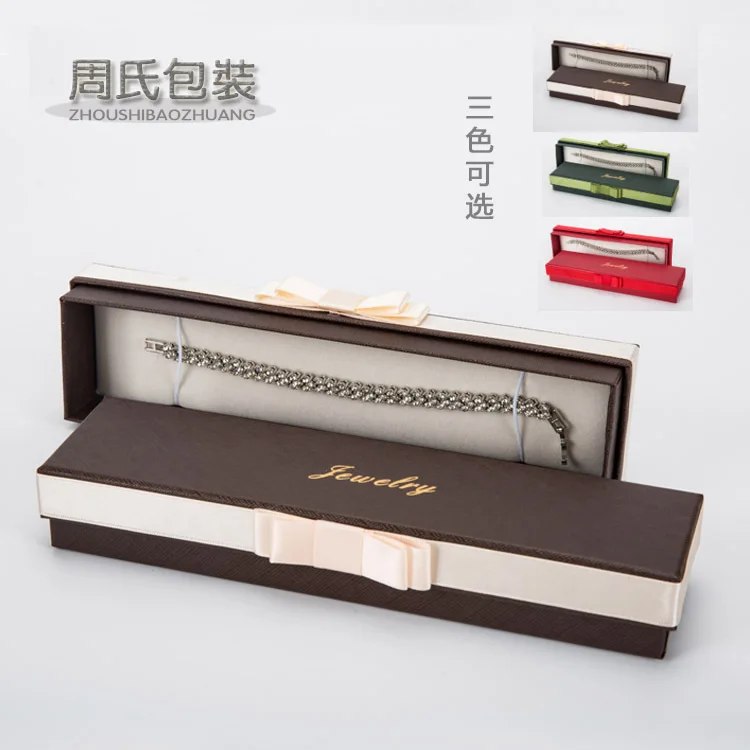 

Hot Selling Jewellery Box Bow Pendant Box Rectangular Necklace Box Bracelet Box Hot Sales