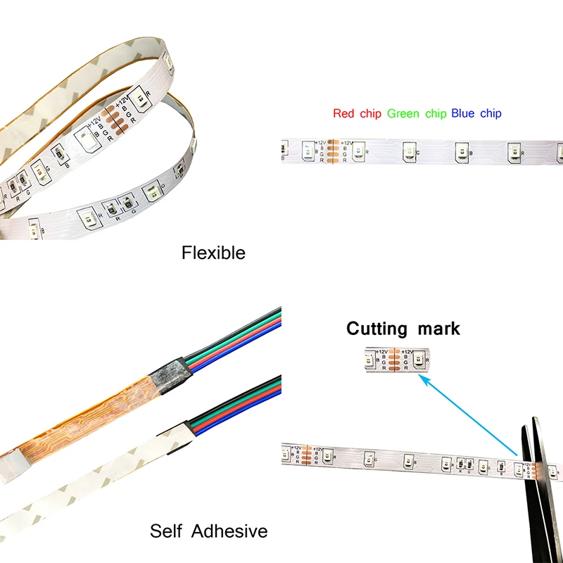 5 м 10 15 WI FI Светодиодные ленты RGB SMD 3528 5050 12V гибкие светодиодные украшения дома Тира
