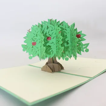 

Tourism Anniversary Apple Tree Gift Creative 3D Card Paper Cutting Handmade, the SQL Statements Are Run and Returned Results Are