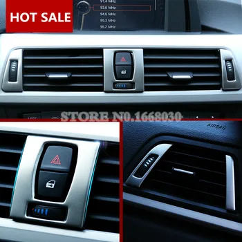 

Inner Console Centre & Side Air Vent Outlet Cover Trim 7pcs For BMW 3 4 Series F30 F31 F32 F34 2013-2018
