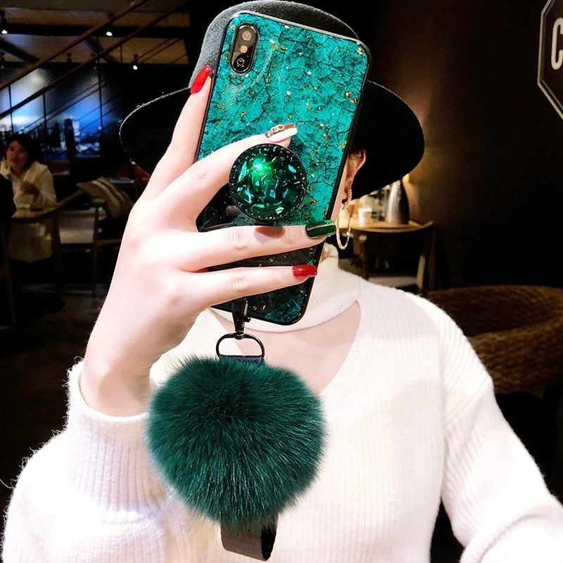 Чехол Etui для iPhone XR X XS MAX 8 7 6s Plus, чехол Capa Mujeres Capinhas с ремешком и держателем для телефона, Fundas Carcasas Coque
