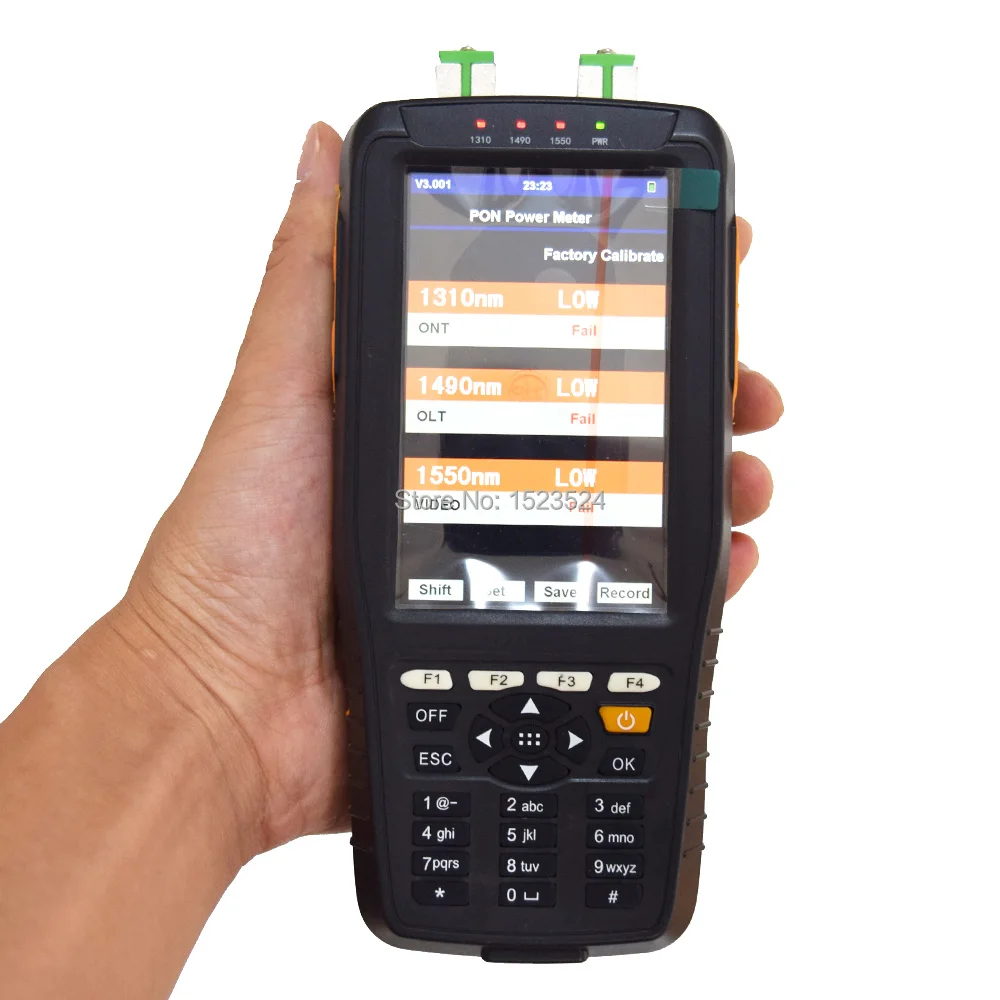TM70B Handheld PON Fiber Optical Power Meter 1310