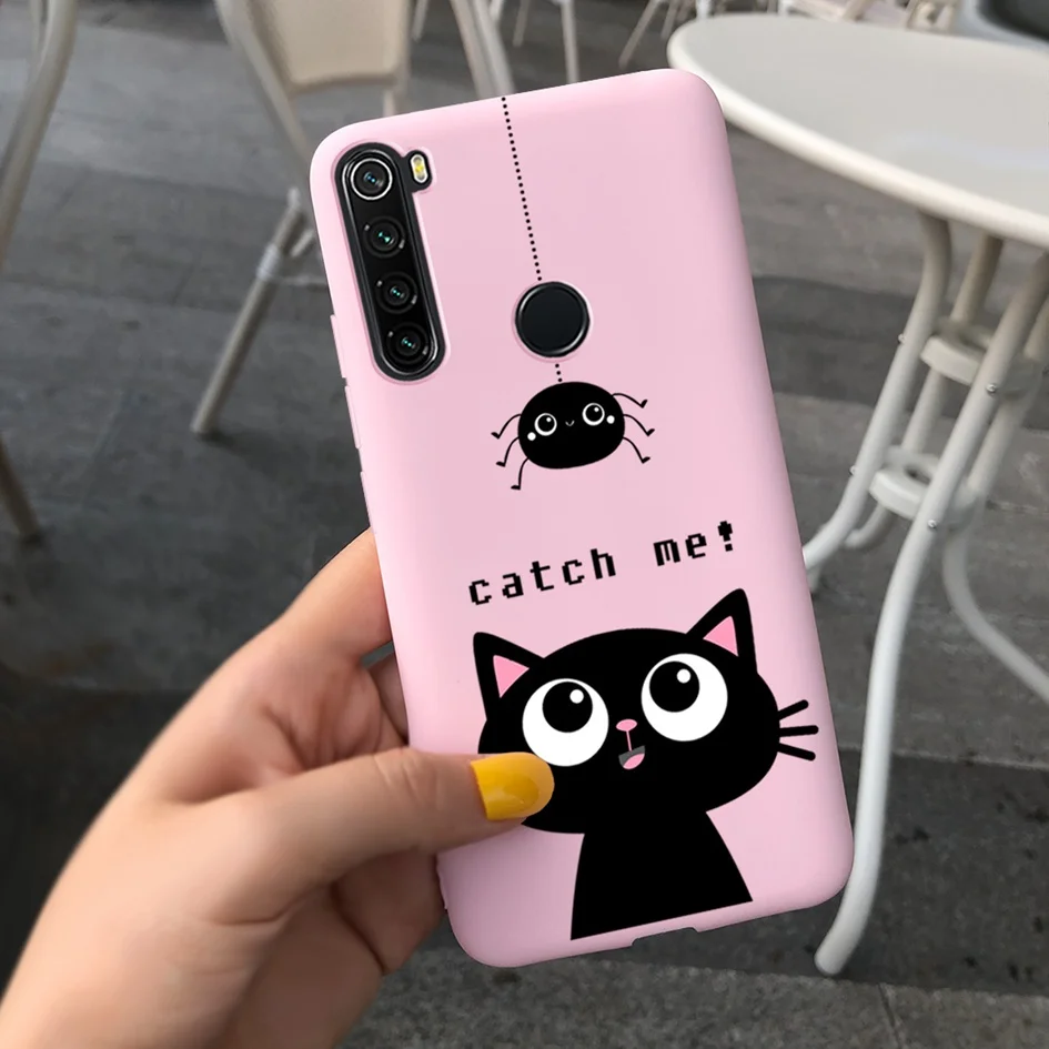 For Fundas Xiaomi Redmi 8A Note 8 Pro Case Cute Cartoon Silicone Pattern Back Cover For Redmi Note 8 Pro Redmi8 A8 8 A Phone Bag xiaomi leather case card Cases For Xiaomi