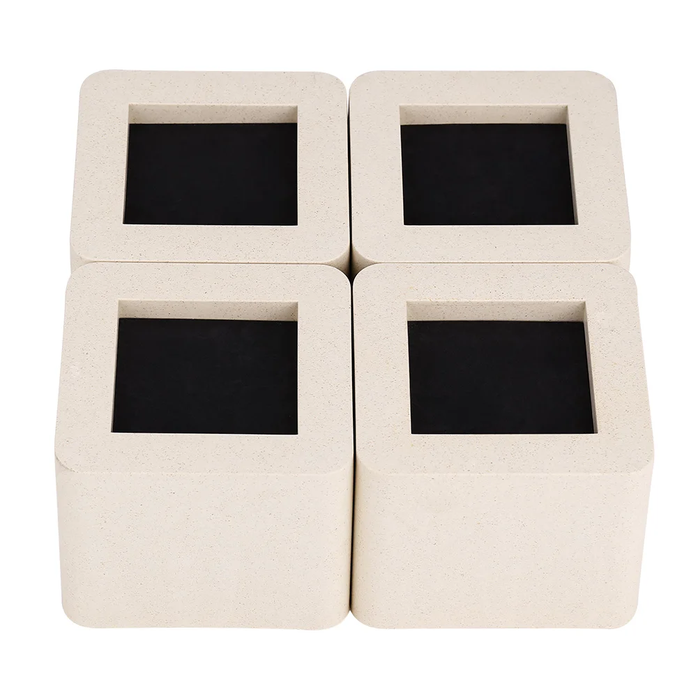 

4Pcs/Set Ceramic Simulated Plastic Home Furniture Leg Risers for Table Desk Bed Sofa Wardrobe