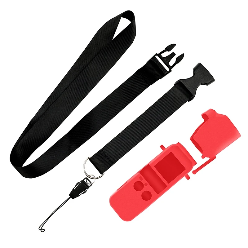 

For-DJI OSMO Pocket Silicone Protective Cover with Strap Protection Cases for DJI OSMO Pocket Handheld Gimbal Accessorie