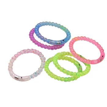 

12pcs Flashing Bracelet Acrylic Luminous Wristband Party Favor Kids Toy for Holidays Christmas Concert Birthday
