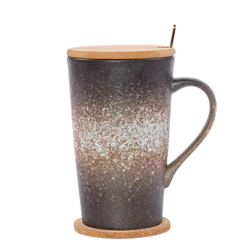 

Cup Ceramic Mug with Lid Spoon Creative Personality Trend Large Capacity Water Cup Men and Women Couple Cup Coffee Mugs Travel