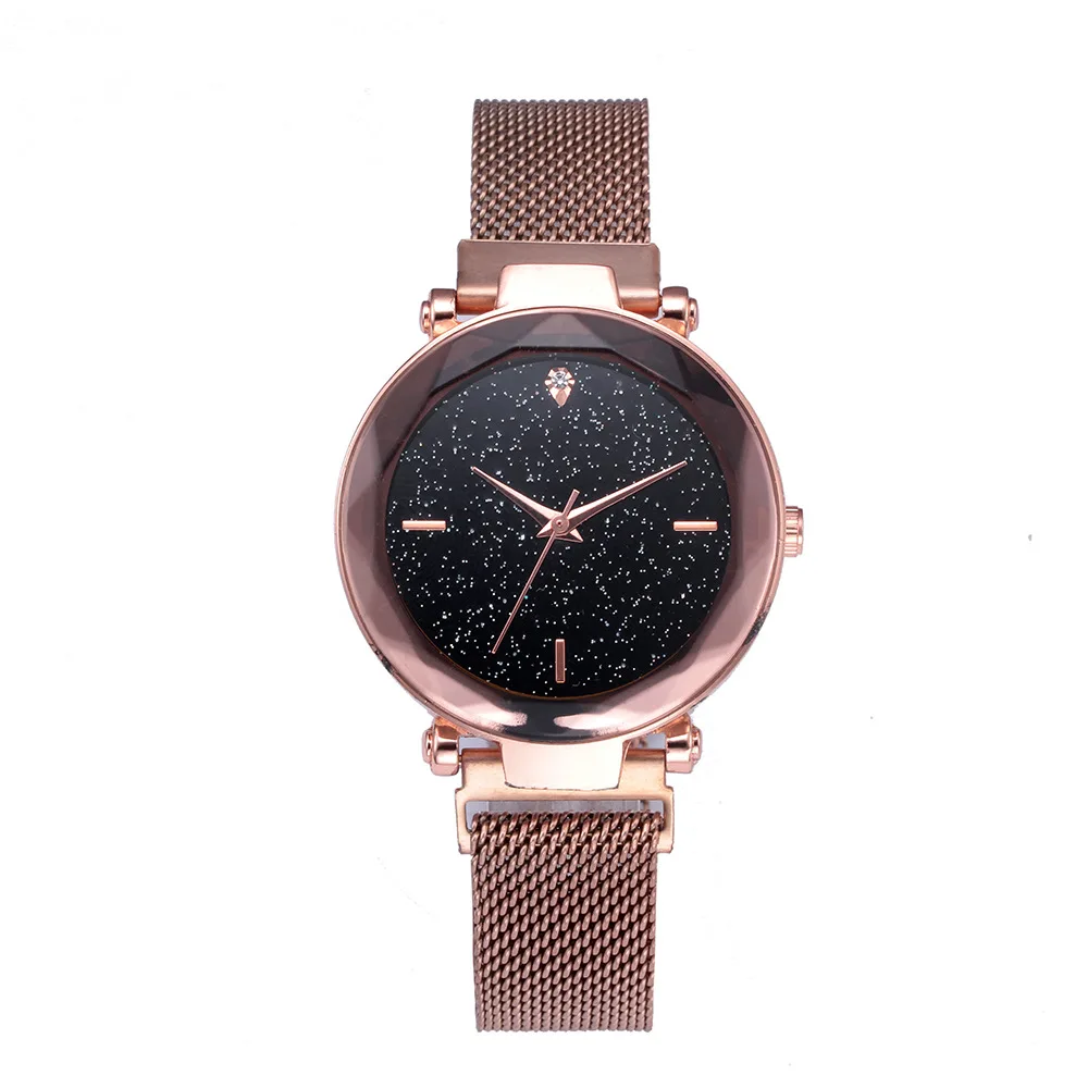 

New Style Watch Women's Shaking Voice Network Red Mesh Belt Quartz Watch migeer Geneva Hot Selling