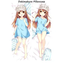 Anime Game Cells At Work Dakimakura funda de almohada RBC Seqkeqkyuu leucocite Cosplay abrazo almohada corporal 150x50 cama funda de almohada para dormir