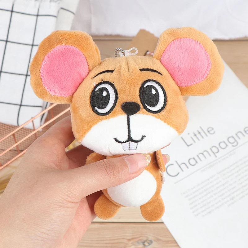 Подарки на год милые мягкие плюшевые игрушки мыши Kawaii крыса мягкие игрушки для детей домашний Рождественский декоративный брелок для ключей