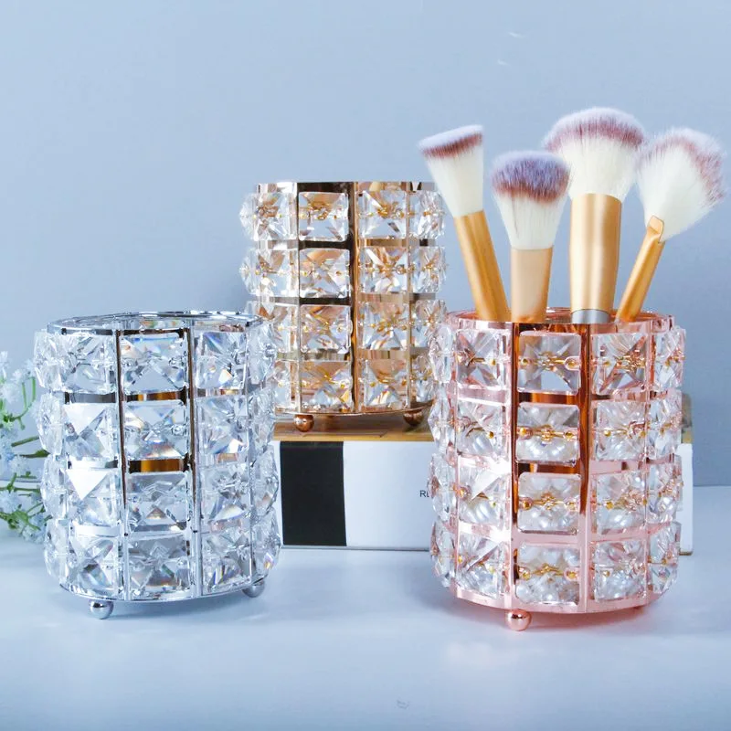 Европейский держатель кистей для макияжа Enipate ручки Кристальное - Цена: 