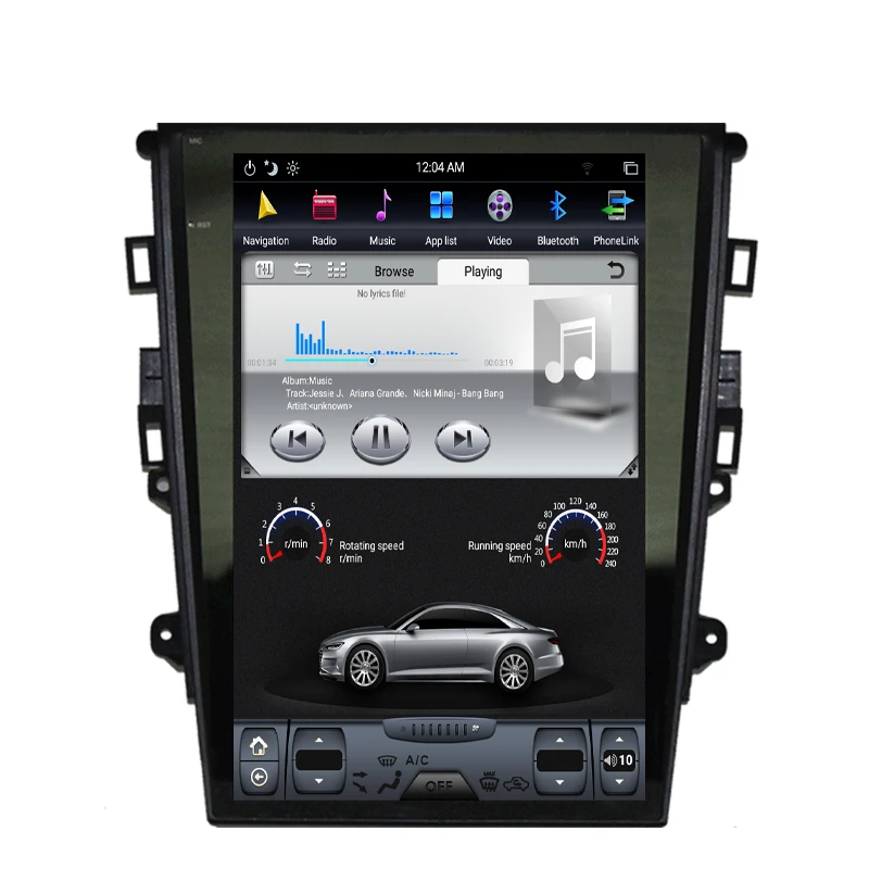 Cheap NAVITOPIA 12.1inch Vertical Screen Tesla Android 7.1 Car GPS Navigation for Ford Mondeo 2013-2017 Car DVD Multimedia Player 2