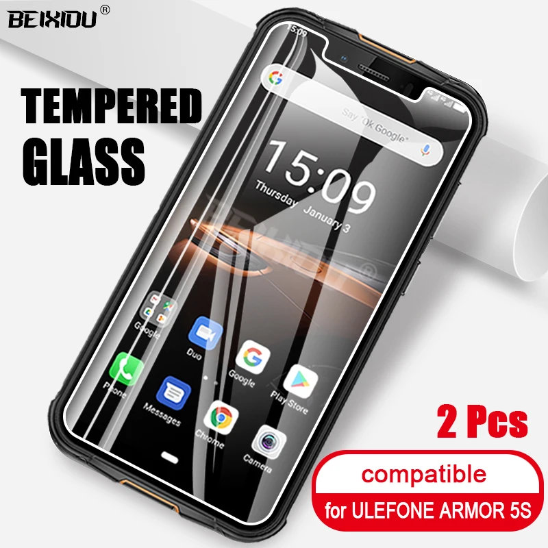 2 шт. полное закаленное стекло для ULEFONE ARMOR 5S защита экрана 2.5D 9h защитная
