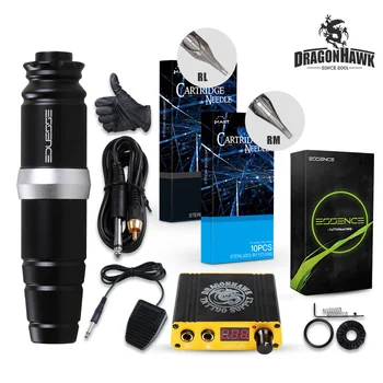 

Dragonhawk Motor Rotary Pen Tattoo Machine Tattoo Set Kit Power Supply Needles